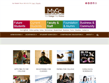 Tablet Screenshot of mxcc.edu